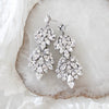Large Haute Wedding earrings with crystals - ANGELINA - Treasures by Agnes