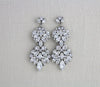 Large Haute Wedding earrings with crystals - ANGELINA - Treasures by Agnes