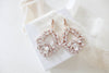 Large rose gold hoop style statement bridal earrings - VANESSA - Treasures by Agnes