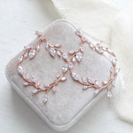 Large rose gold statement wedding earrings - APRILLE - Treasures by Agnes