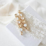 Long dangle crystal bridal earrings - ALICE