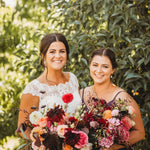 Long rose gold Crystal and pearl chandelier wedding earrings - EMMA - Treasures by Agnes