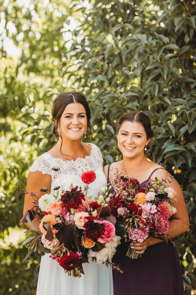 Long rose gold Crystal and pearl chandelier wedding earrings - EMMA - Treasures by Agnes