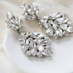 Modern vintage Crystal Bridal chandelier earrings - Tiffany - Treasures by Agnes