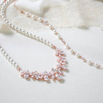 Pearl Bridal backdrop necklace - Treasures by Agnes