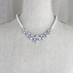 Pearl Bridal backdrop necklace - Treasures by Agnes