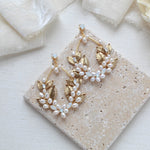 Pearl statement hoop earrings - MARGOT - Treasures by Agnes
