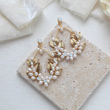 Pearl statement hoop earrings - MARGOT - Treasures by Agnes