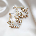Pearl statement hoop earrings - MARGOT - Treasures by Agnes