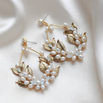 Pearl statement hoop earrings - MARGOT - Treasures by Agnes