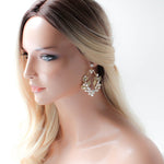 Pearl statement hoop earrings - MARGOT - Treasures by Agnes