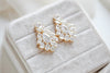 Petite rose gold cubic zirconia chandelier bridal earrings - KATERI - Treasures by Agnes