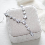 Rose gold Art Deco Backdrop necklace - MONROE - Treasures by Agnes