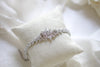 Rose gold Art Deco cubic zirconia Bridal bracelet - EMMA - Treasures by Agnes