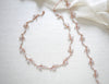 Rose gold Bridal backdrop necklace - APRILLE - Treasures by Agnes