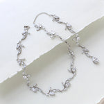 Rose gold Bridal backdrop necklace - APRILLE - Treasures by Agnes