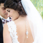 Rose gold Bridal Backdrop necklace - EMMA - Treasures by Agnes