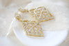 Rose gold Bridal chandelier earrings EMILY - Treasures by Agnes
