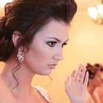 Rose gold Bridal earrings with pearls MIA - Treasures by Agnes