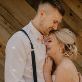 Rose gold Bridal earrings with pearls MIA - Treasures by Agnes