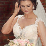 Rose gold Bridal earrings with pearls MIA - Treasures by Agnes