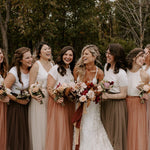 Rose gold Bridal earrings with pearls MIA - Treasures by Agnes
