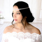 Rose gold Bridal forehead hair accessory - JAZMINE - Treasures by Agnes