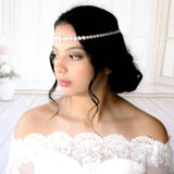 Rose gold Bridal forehead hair accessory - JAZMINE - Treasures by Agnes