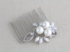 Rose gold Bridal hair comb with pearls MIA - Treasures by Agnes