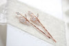 Rose gold bridal hair pins with vine design - APRILLE - Treasures by Agnes