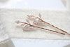 Rose gold bridal hair pins with vine design - APRILLE - Treasures by Agnes