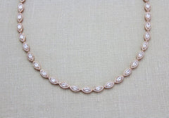 Rose Gold Bridal necklace with Cubic zirconia stones - SCARLETT - Treasures by Agnes