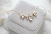 Rose gold Crystal Bridal Backdrop necklace set - AUBREE - Treasures by Agnes
