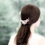 Rose gold crystal Bridal hair comb - CARLY - Treasures by Agnes