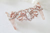 Rose gold crystal Bridal hair comb - CARLY - Treasures by Agnes