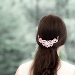Rose gold crystal Bridal hair comb - CARLY - Treasures by Agnes