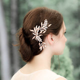 Rose gold crystal Bridal hair comb - CATHERINE - Treasures by Agnes