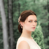 Rose gold crystal Bridal hair comb - CATHERINE - Treasures by Agnes