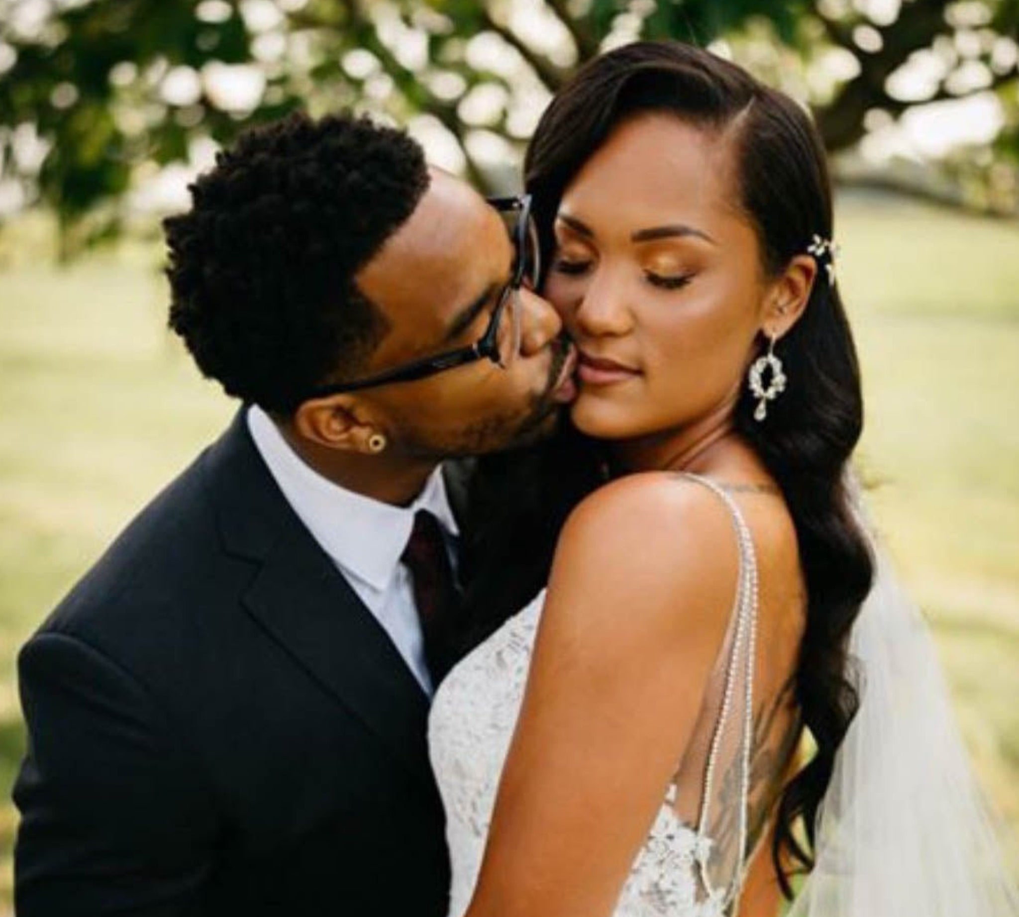 Rose gold crystal hoop bridal earrings - CASEY - Treasures by Agnes