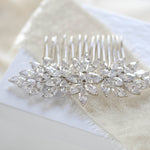 Rose gold cubic zirconia Bridal hair comb - ALICIA - Treasures by Agnes