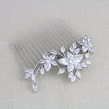 Rose gold cubic zirconia Bridal hair comb - LILY - Treasures by Agnes