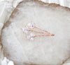 Rose Gold Cubic Zirconia Bridal hair pins - LAUREN - Treasures by Agnes