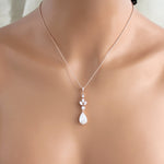 Rose gold Cubic Zirconia Bridal or Bridesmaid jewelry set - LAUREN - Treasures by Agnes