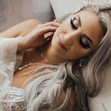 Rose gold Cubic Zirconia Bridal or Bridesmaid jewelry set - LAUREN - Treasures by Agnes