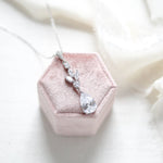 Rose gold Cubic Zirconia Bridal or Bridesmaid jewelry set - LAUREN - Treasures by Agnes