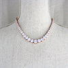 Rose gold cubic zirconia bridal tennis necklace - SOPHIE - Treasures by Agnes