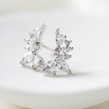 Rose gold cubic zirconia stud earrings - JORDYN - Treasures by Agnes
