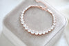 Rose gold cubic zirconia tennis bracelet - SOPHIE - Treasures by Agnes