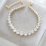 Rose gold cubic zirconia tennis bracelet - SOPHIE - Treasures by Agnes