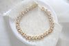 Rose gold cubic zirconia wedding tennis bracelet - HADLEY - Treasures by Agnes